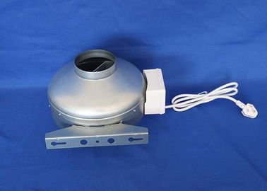 Electric 2500rpm Industrial Inline Exhaust Fans With Galvanized Sheet Body  Hydroponic
